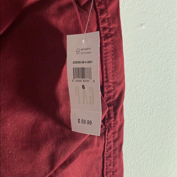 Cranberry Coloured Girlfriend Khaki Sz 6 - Picture 5 of 8